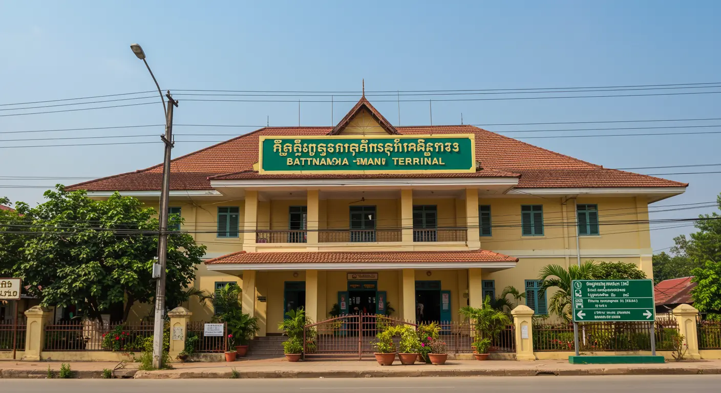 battambang Main bus Station - Destination point for bangkok to battambang route