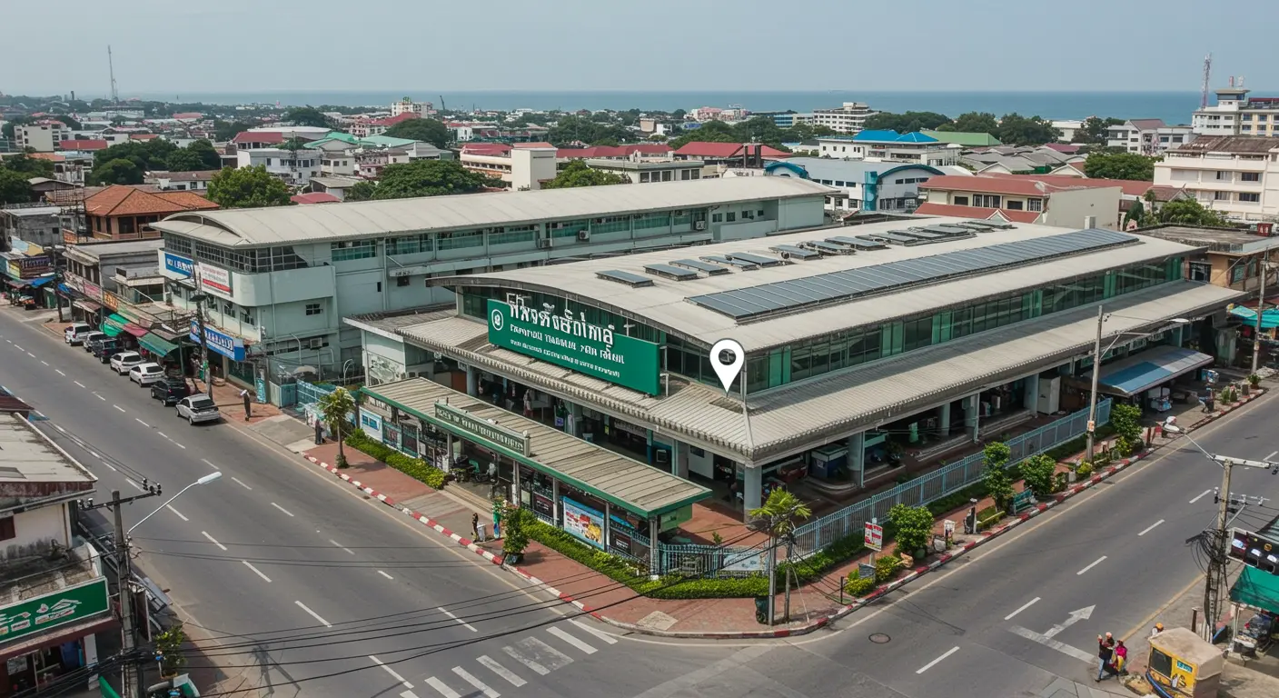 pattaya Main bus Station - Destination point for battambang to pattaya route