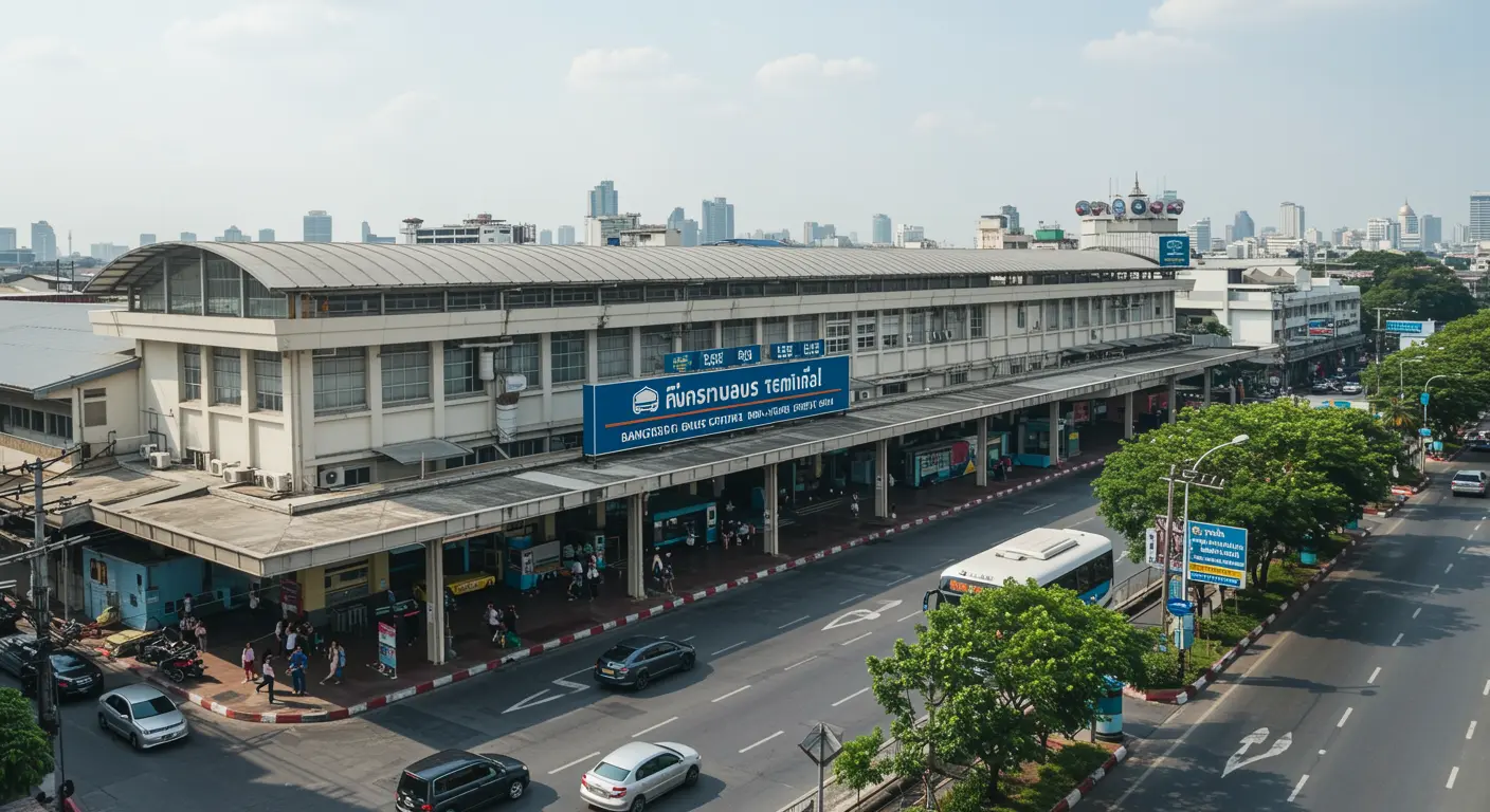bangkok Main bus Station - Destination point for bueng-kan to bangkok route