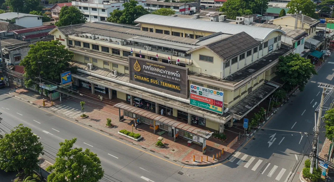 chiang-mai Main bus Station - Destination point for bueng-kan to chiang-mai route