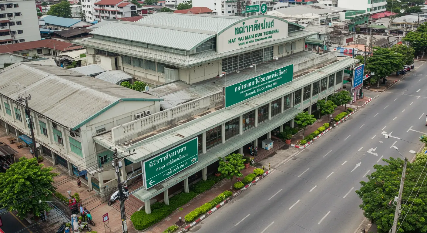hat-yai Main bus Station - Destination point for bueng-kan to hat-yai route