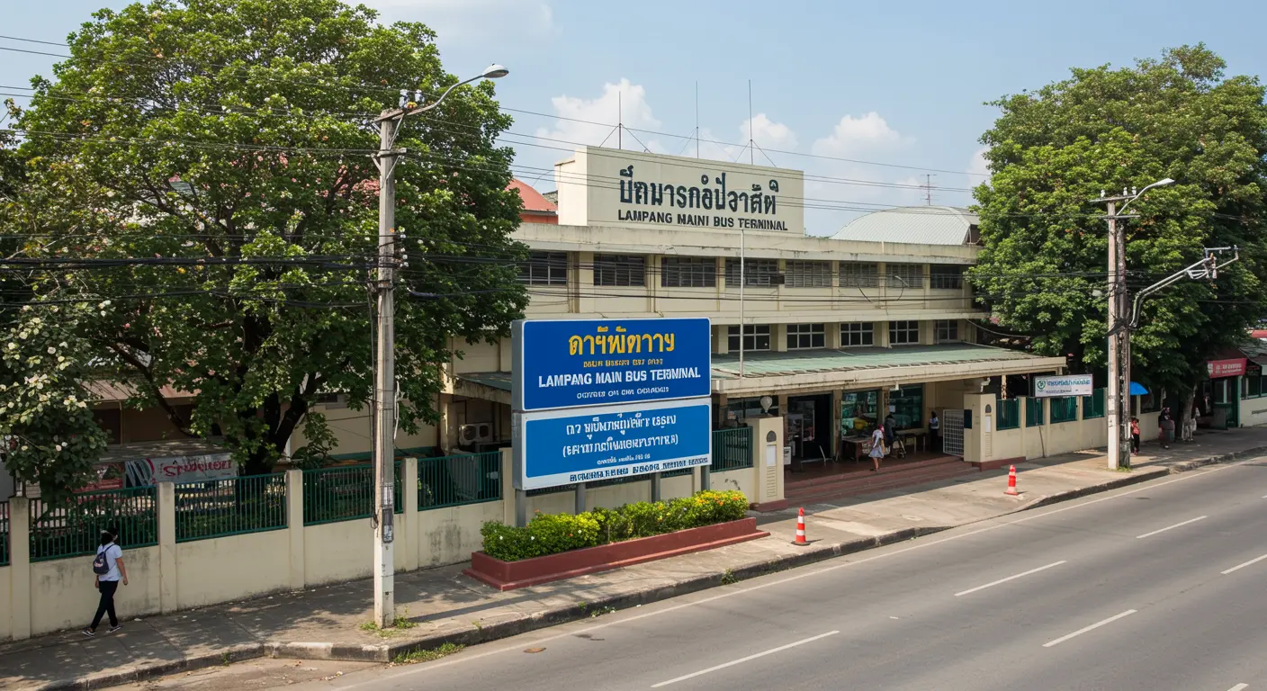 lampang Main bus Station - Destination point for bueng-kan to lampang route