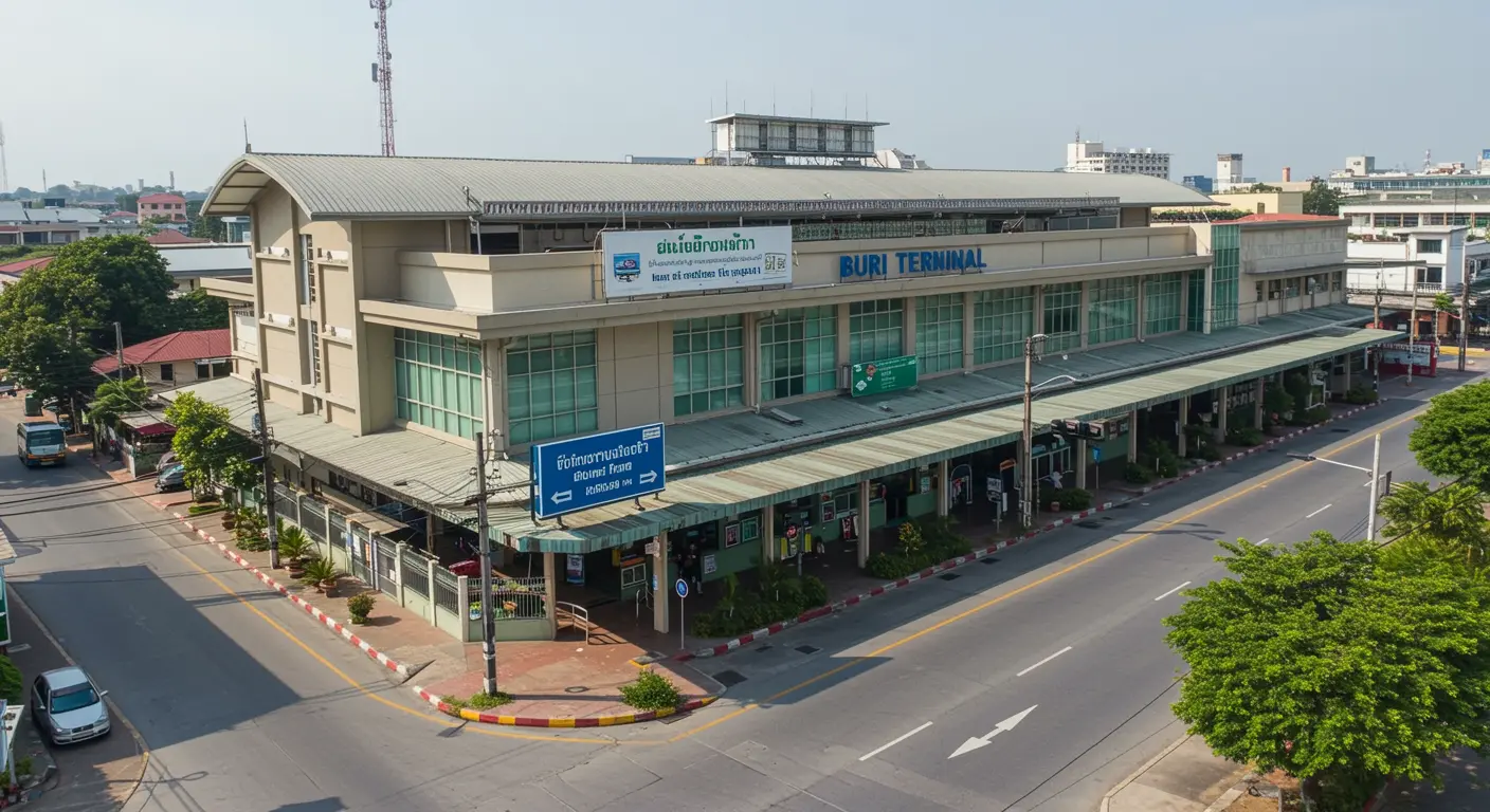 buri-ram Main bus Station - Origin point for buri-ram to bangkok route