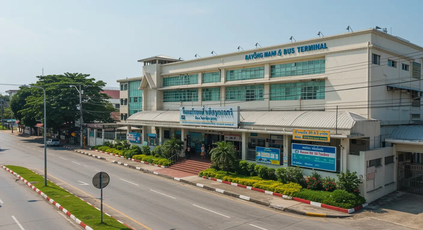 rayong Main bus Station - Destination point for buri-ram to rayong route