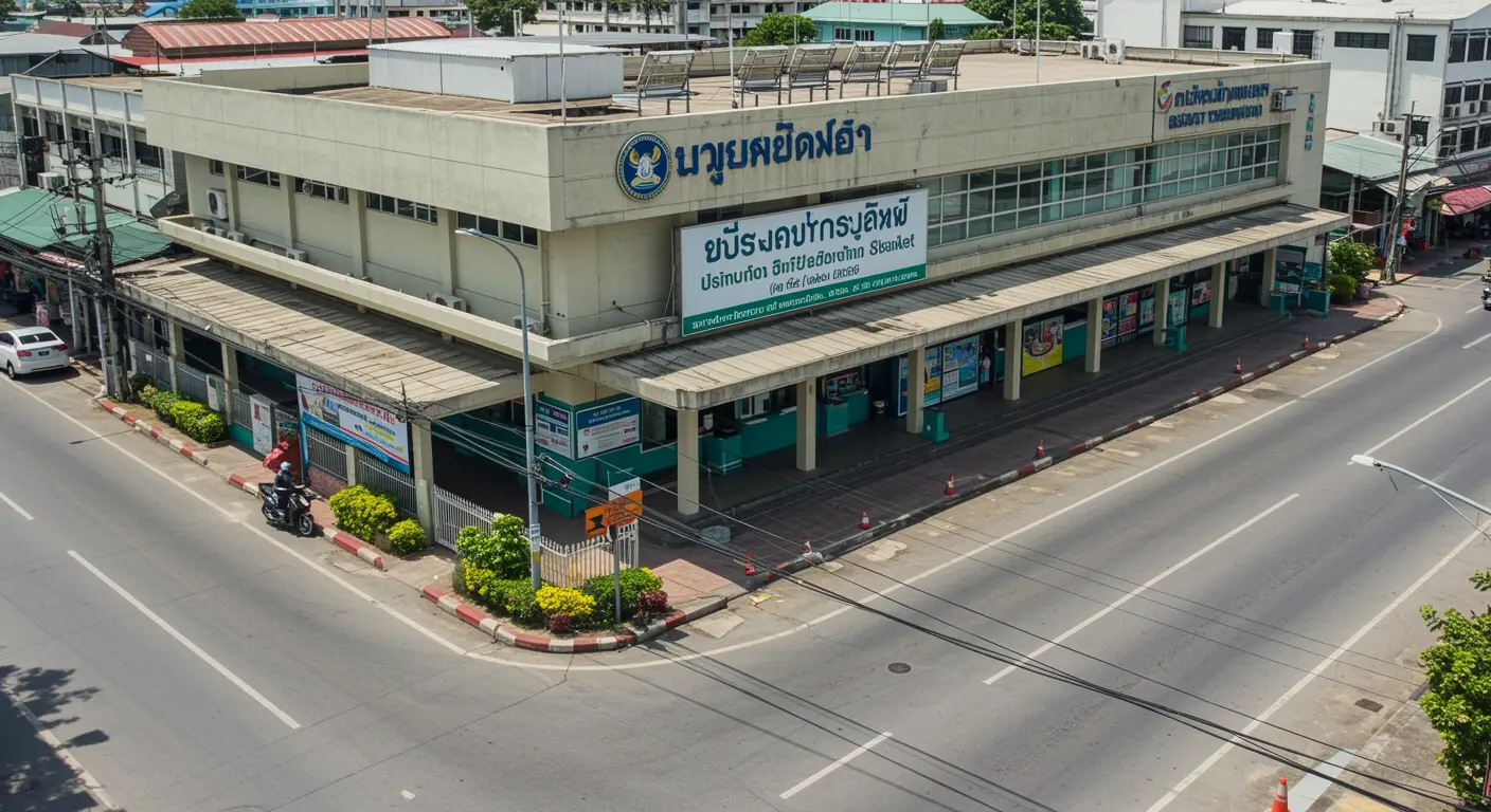 sisaket Main bus Station - Destination point for buri-ram to sisaket route