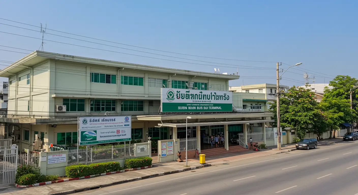 surin Main bus Station - Destination point for buri-ram to surin route