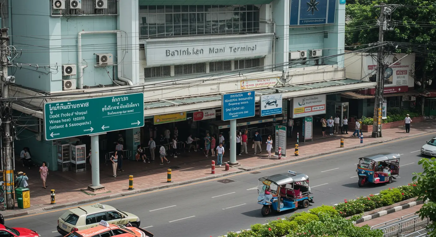 bangkok Main bus Station - Destination point for busan to bangkok route