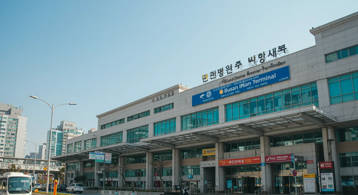 busan Main bus Station - Destination point for bangkok to busan route