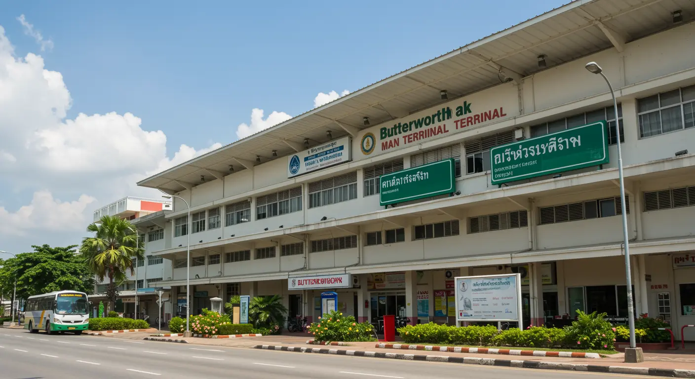 butterworth Main bus Station - Origin point for butterworth to hat-yai route