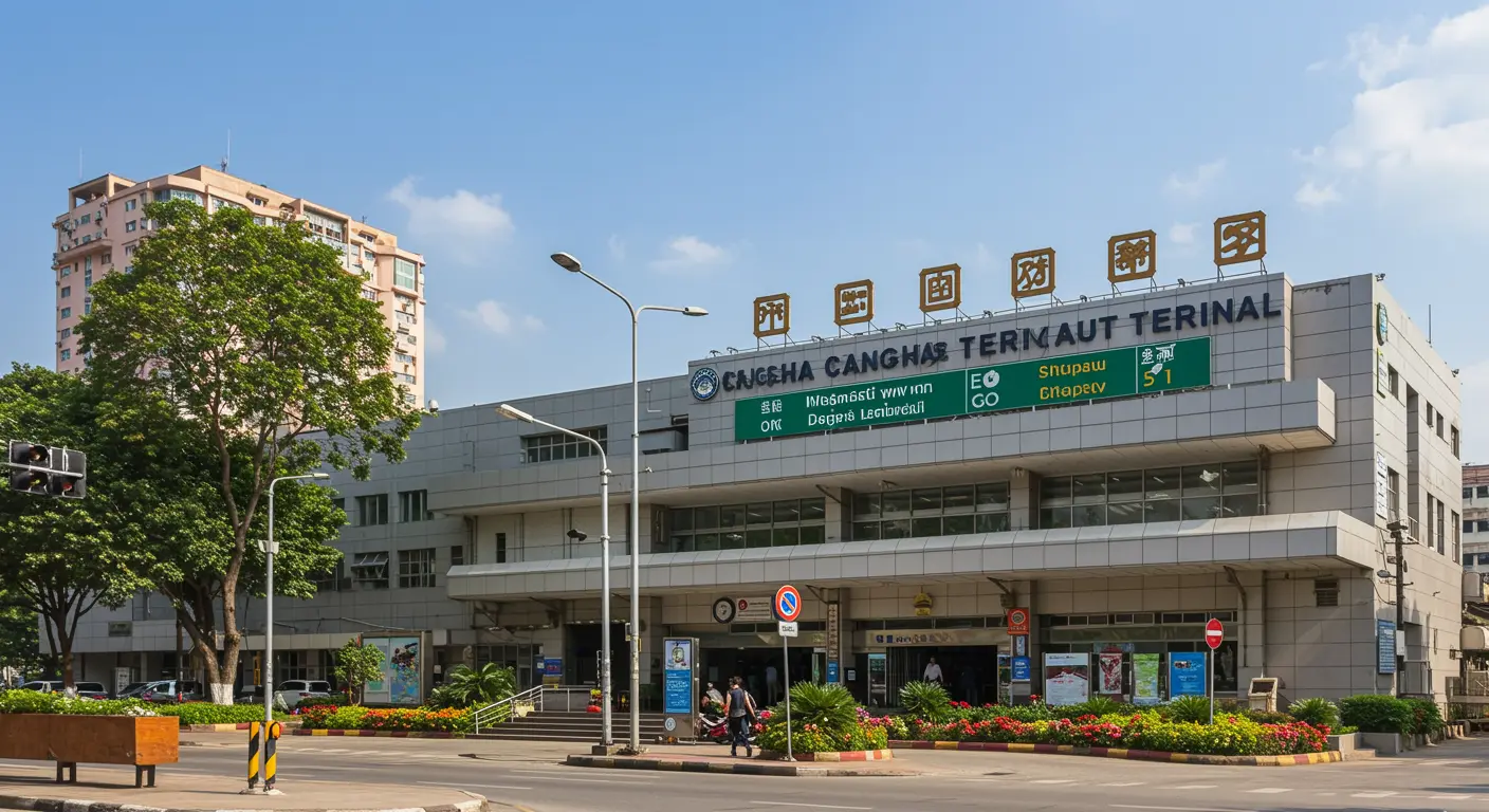 changsha Main bus Station - Origin point for changsha to bangkok route