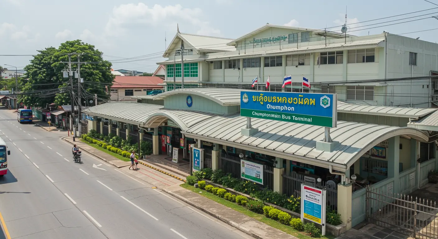 chumphon Main bus Station - Origin point for chumphon to bangkok route