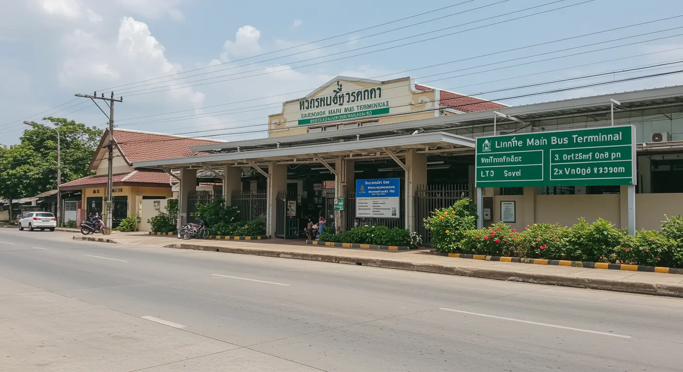 dannok Main bus Station - Origin point for dannok to bangkok route
