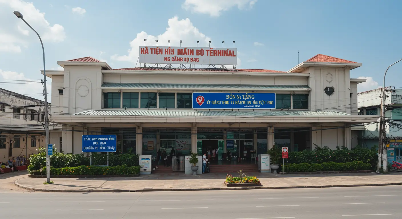 ha-tien Main bus Station - Origin point for ha-tien to bangkok route