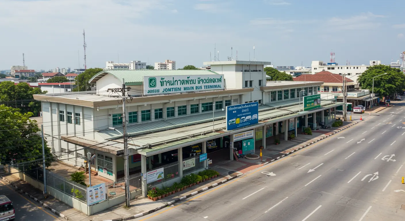 jomtien Main bus Station - Origin point for jomtien to bangkok route