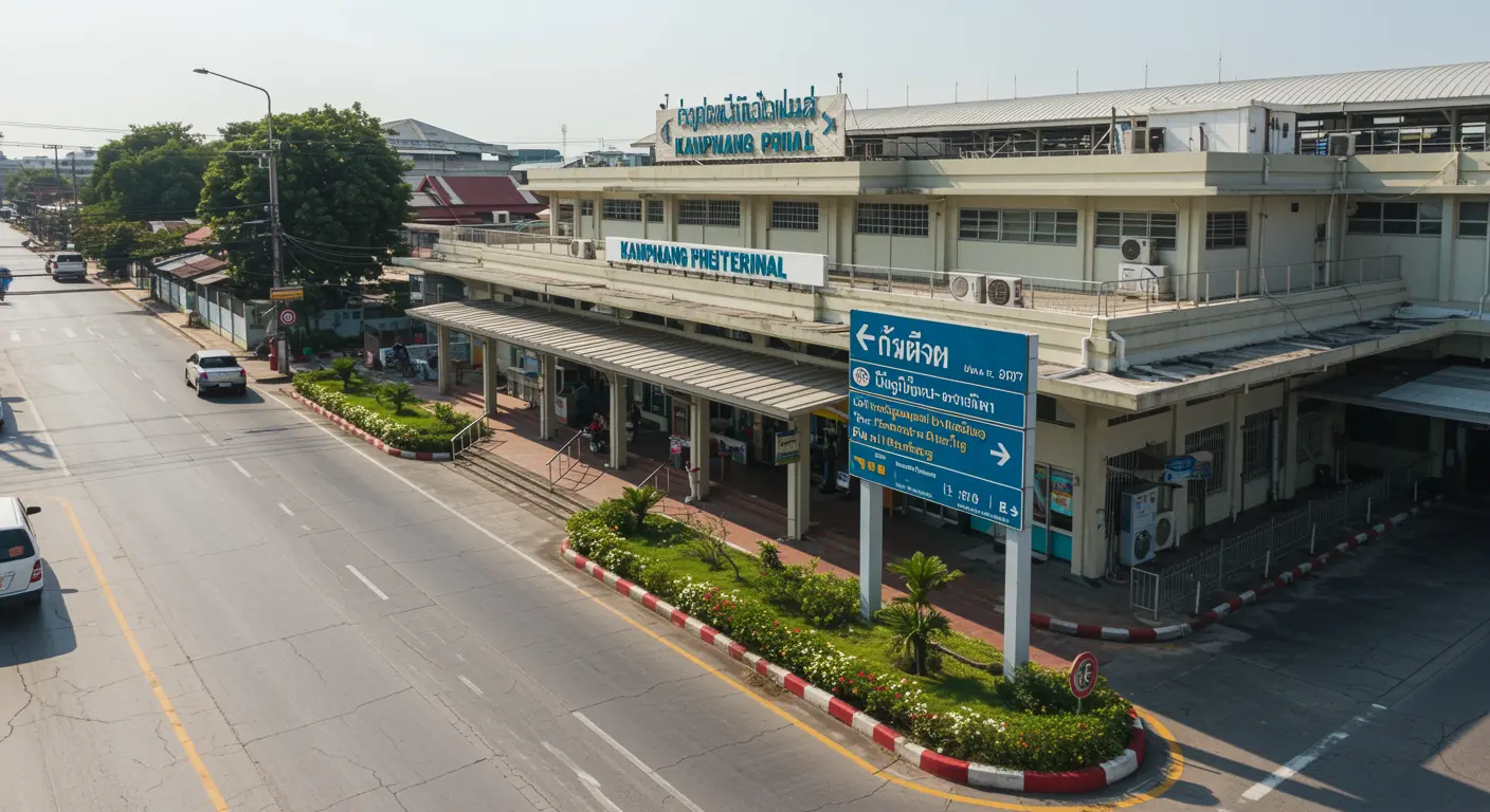 kamphaeng-phet Main bus Station - Origin point for kamphaeng-phet to bangkok route