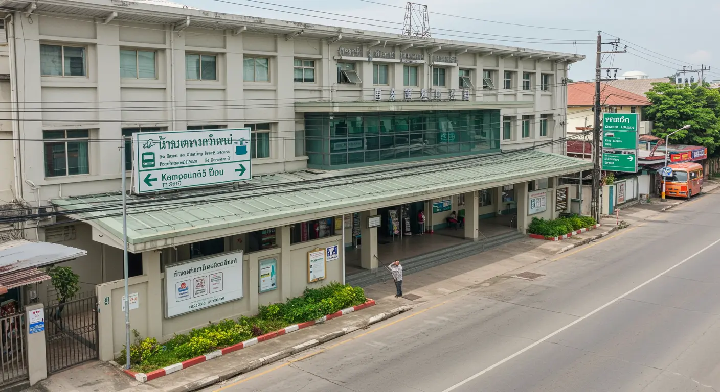 kampot Main bus Station - Destination point for bangkok to kampot route