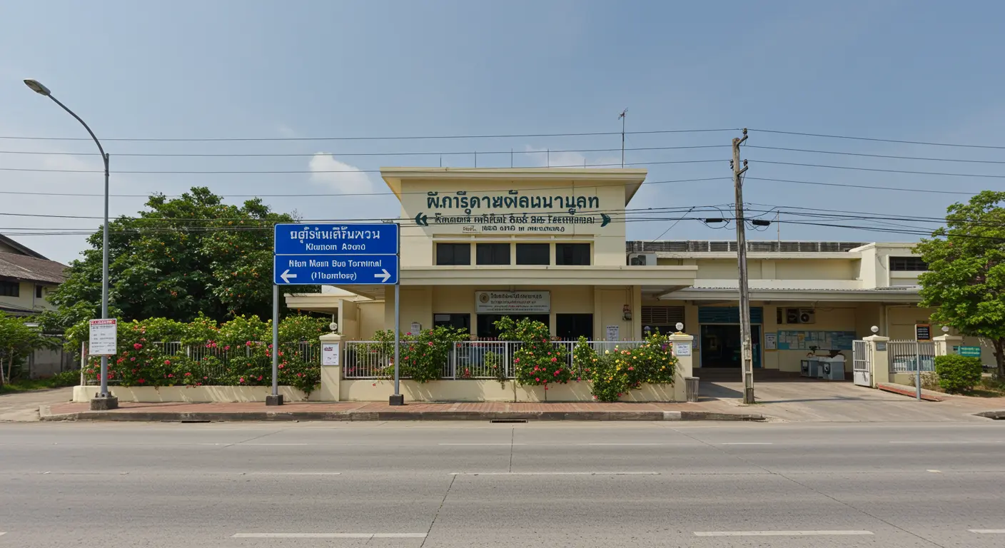 khanom Main bus Station - Origin point for khanom to bangkok route