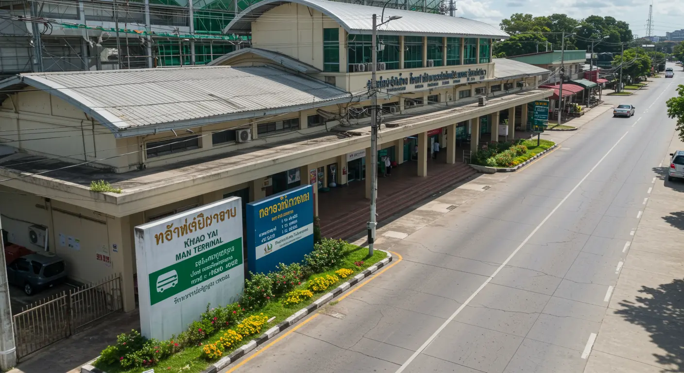 khao-yai Main bus Station - Origin point for khao-yai to bangkok route