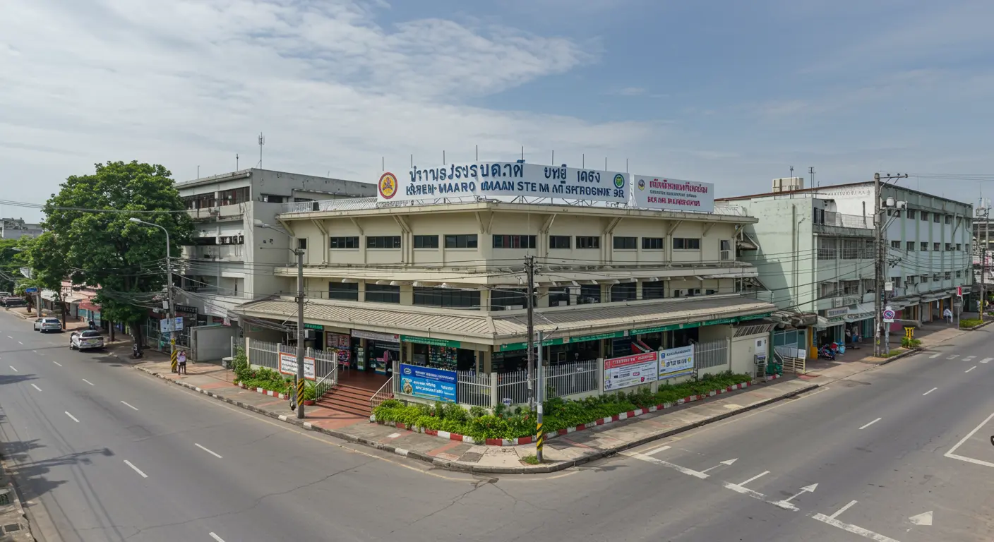khemmarat Main bus Station - Origin point for khemmarat to bangkok route