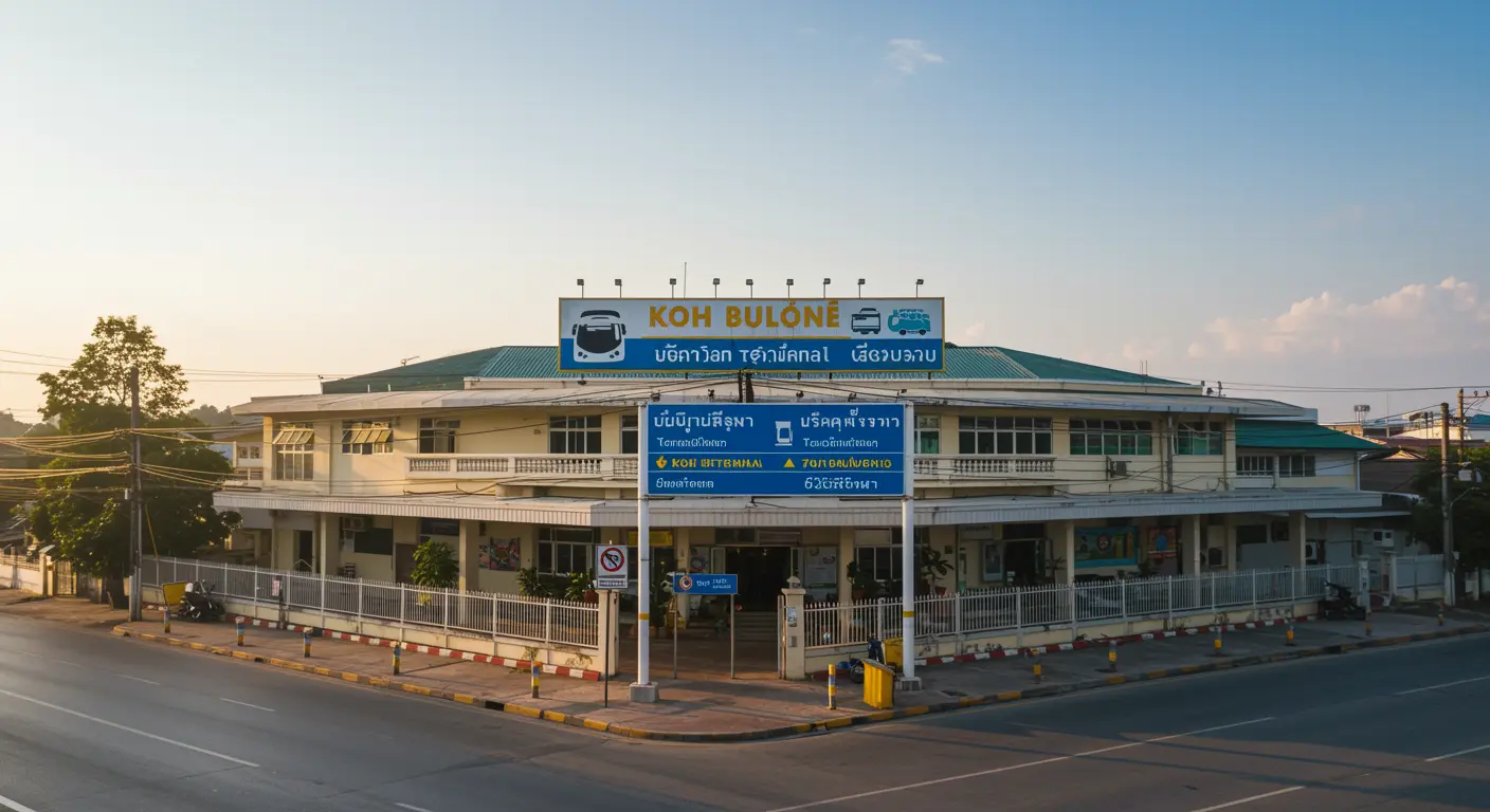 koh-bulone Main bus Station - Destination point for phuket to koh-bulone route