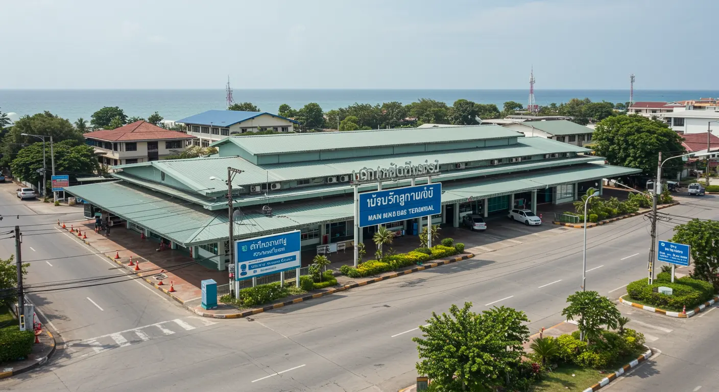 koh-jum Main bus Station - Destination point for phuket to koh-jum route