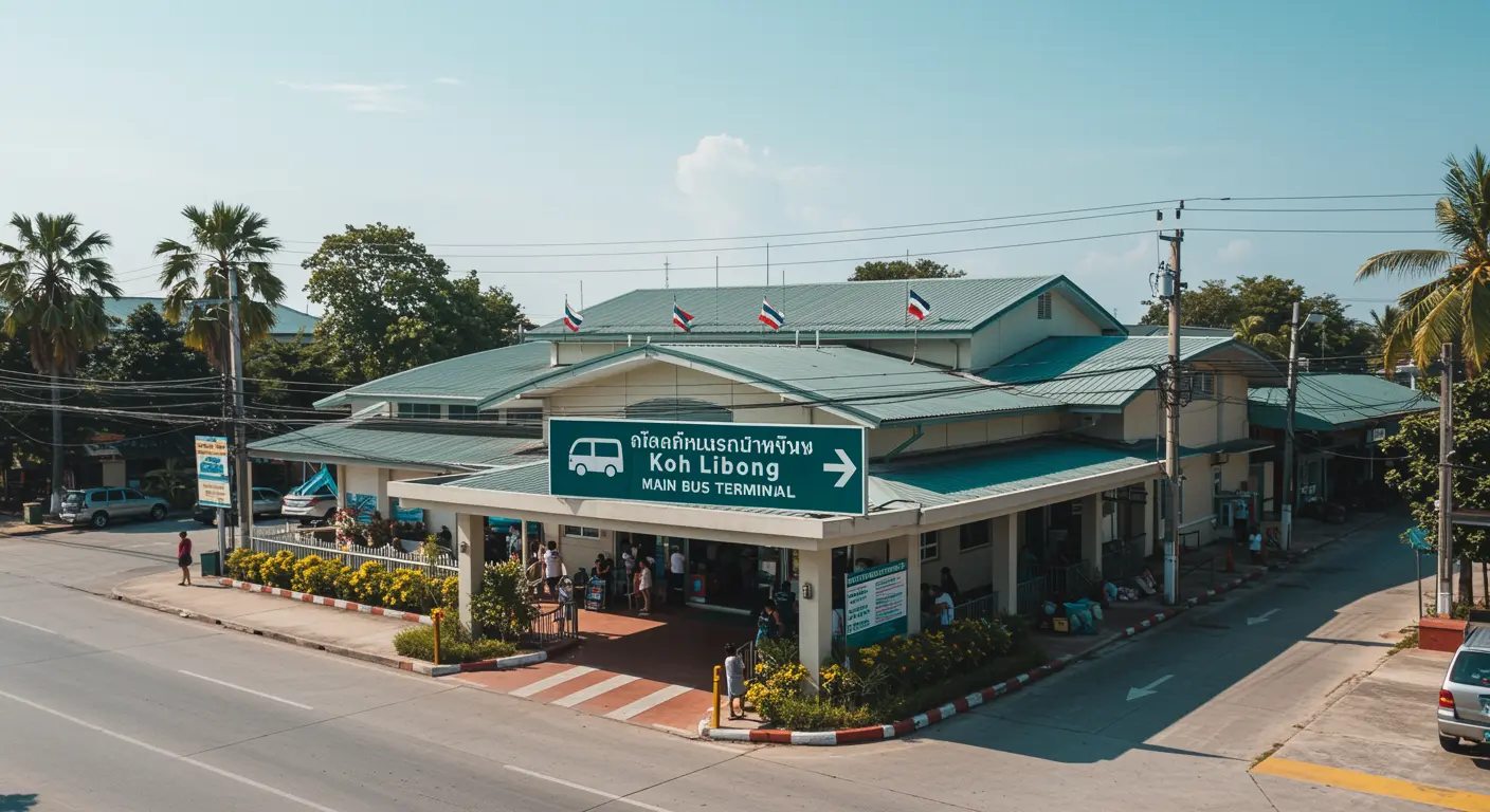 koh-libong Main bus Station - Destination point for phuket to koh-libong route