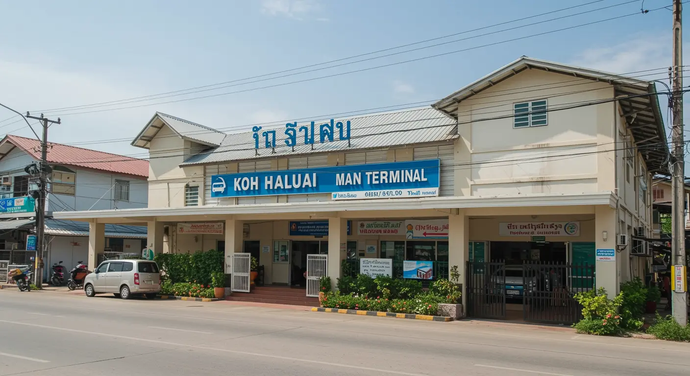 koh-phaluai Main bus Station - Origin point for koh-phaluai to don-sak route