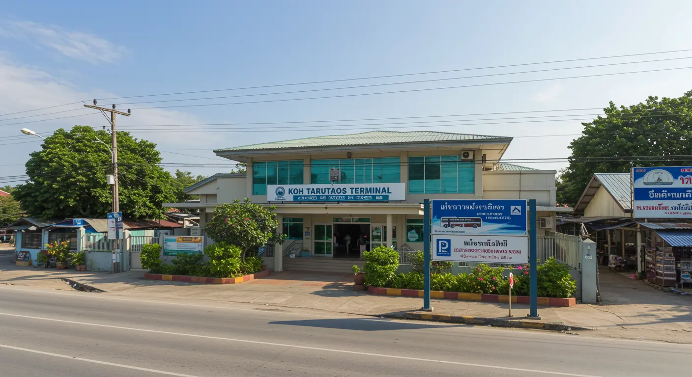 koh-tarutao Main bus Station - Destination point for krabi to koh-tarutao route