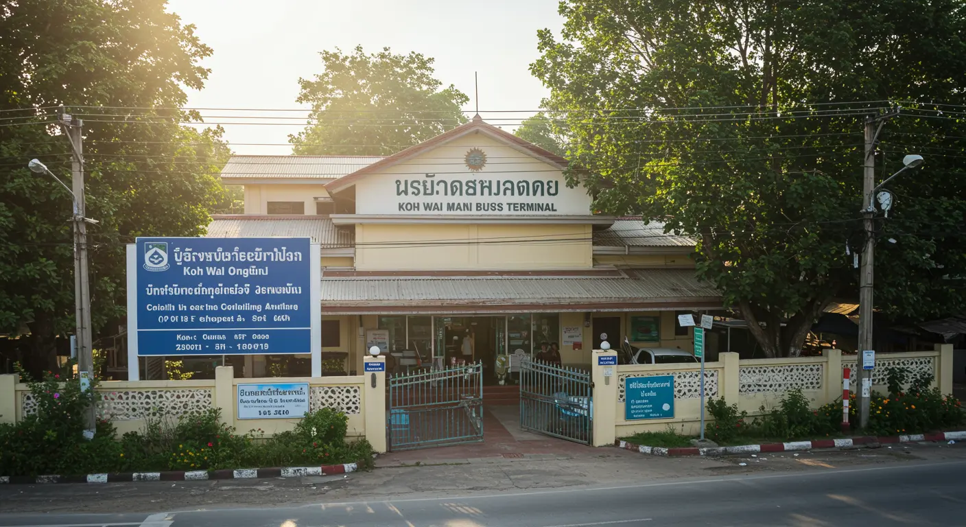 koh-wai Main bus Station - Destination point for koh-kood to koh-wai route