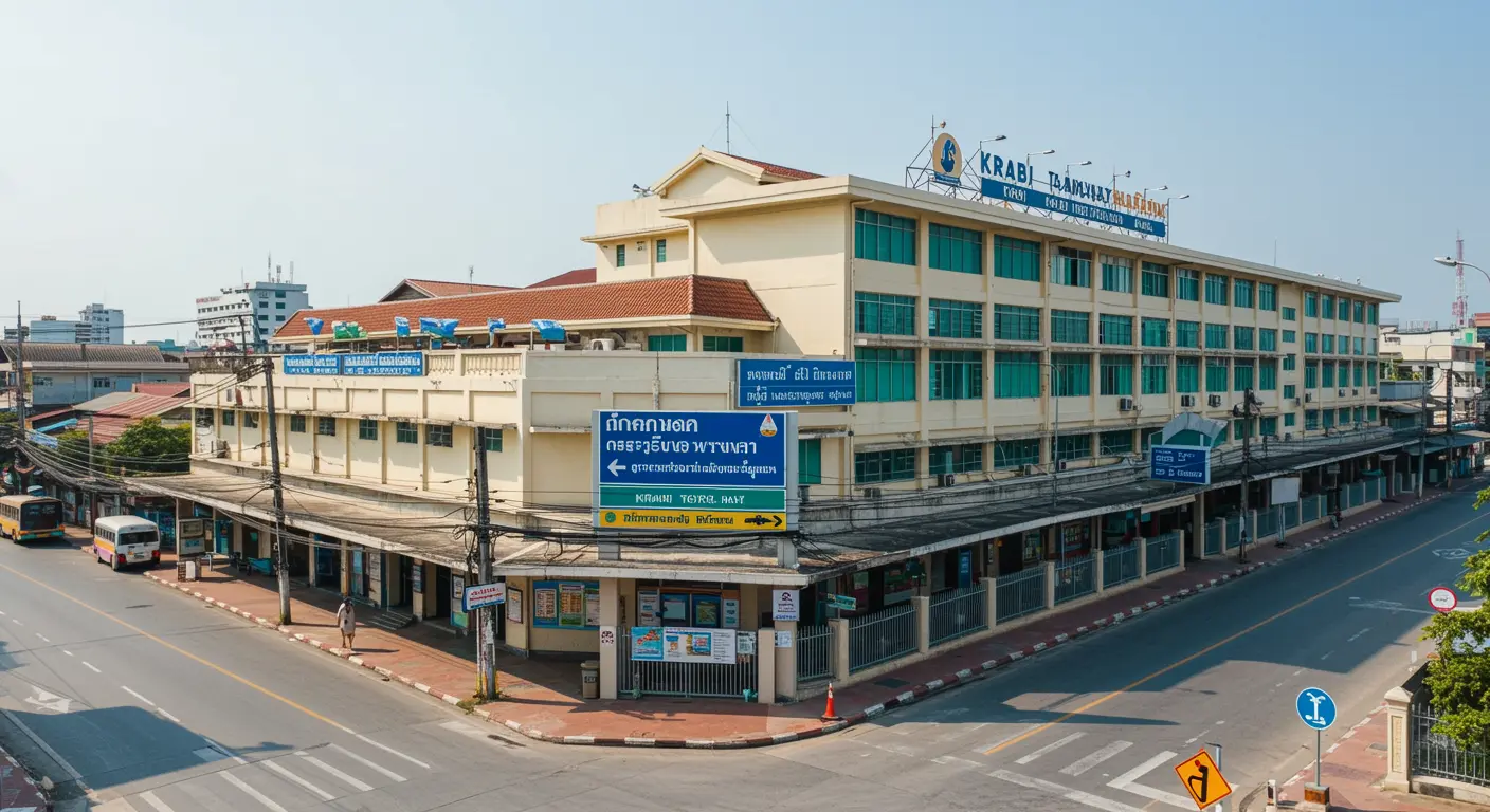 krabi Main bus Station - Origin point for krabi to bangkok route