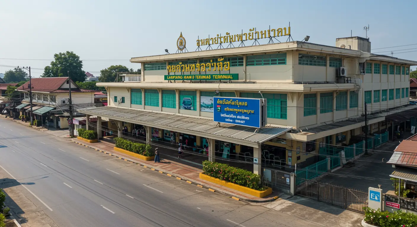 lampang Main bus Station - Origin point for lampang to bangkok route