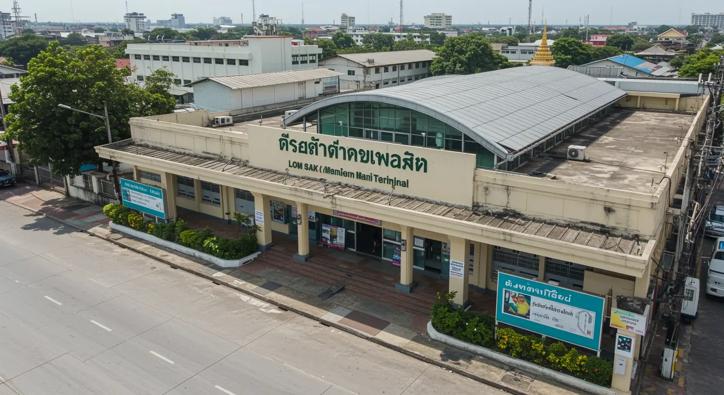 lom-sak Main bus Station - Origin point for lom-sak to chiang-mai route