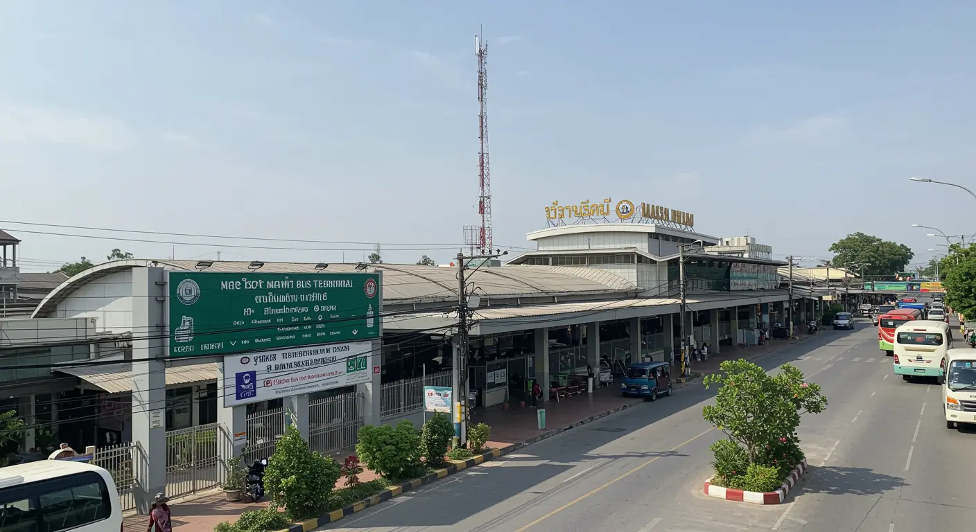 mae-sot Main bus Station - Origin point for mae-sot to bangkok route