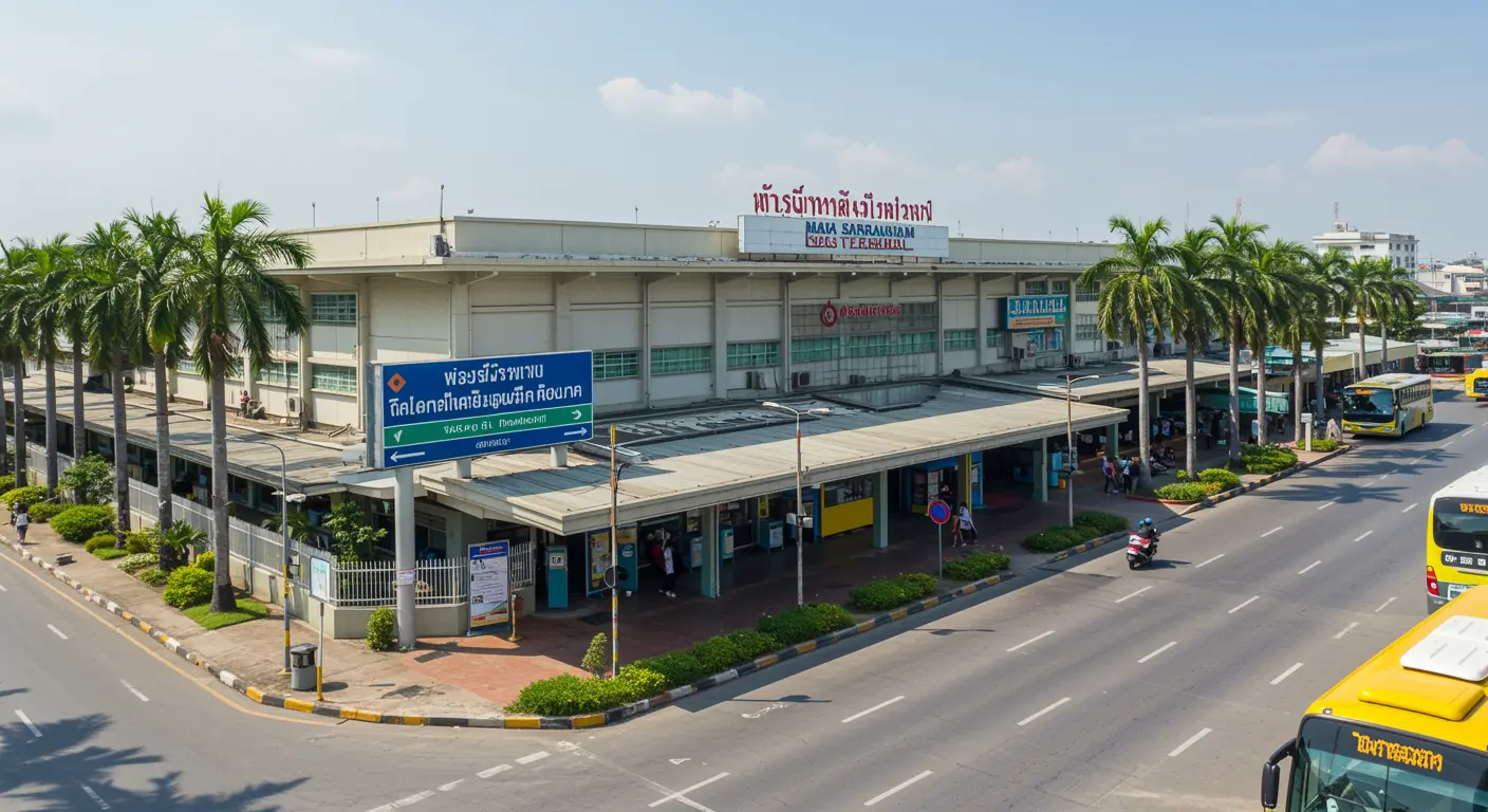 maha-sarakham Main bus Station - Destination point for rayong to maha-sarakham route