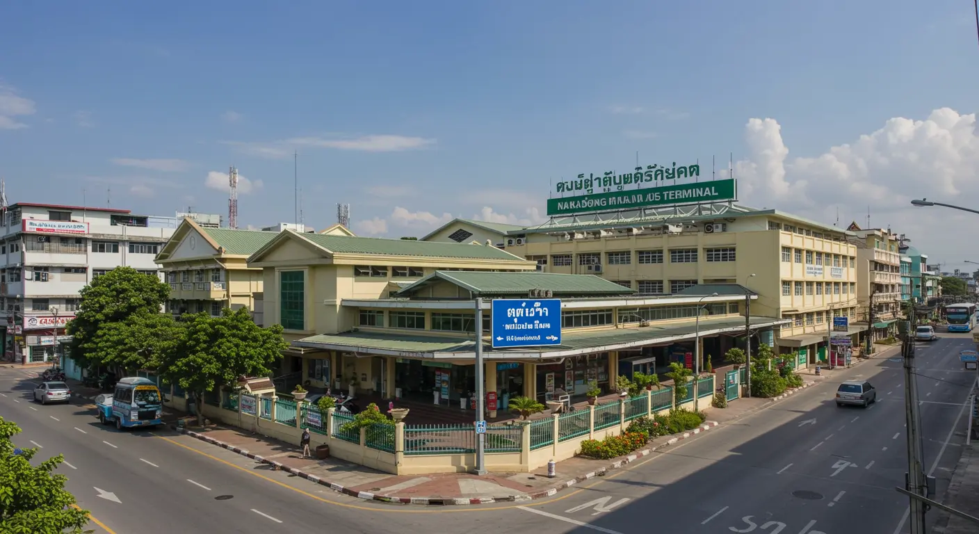 nakasong Main bus Station - Destination point for bangkok to nakasong route