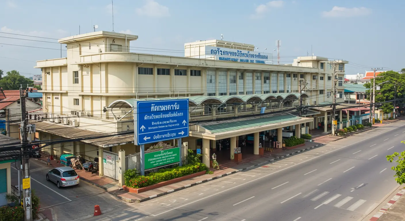 narathiwat Main bus Station - Destination point for hat-yai to narathiwat route