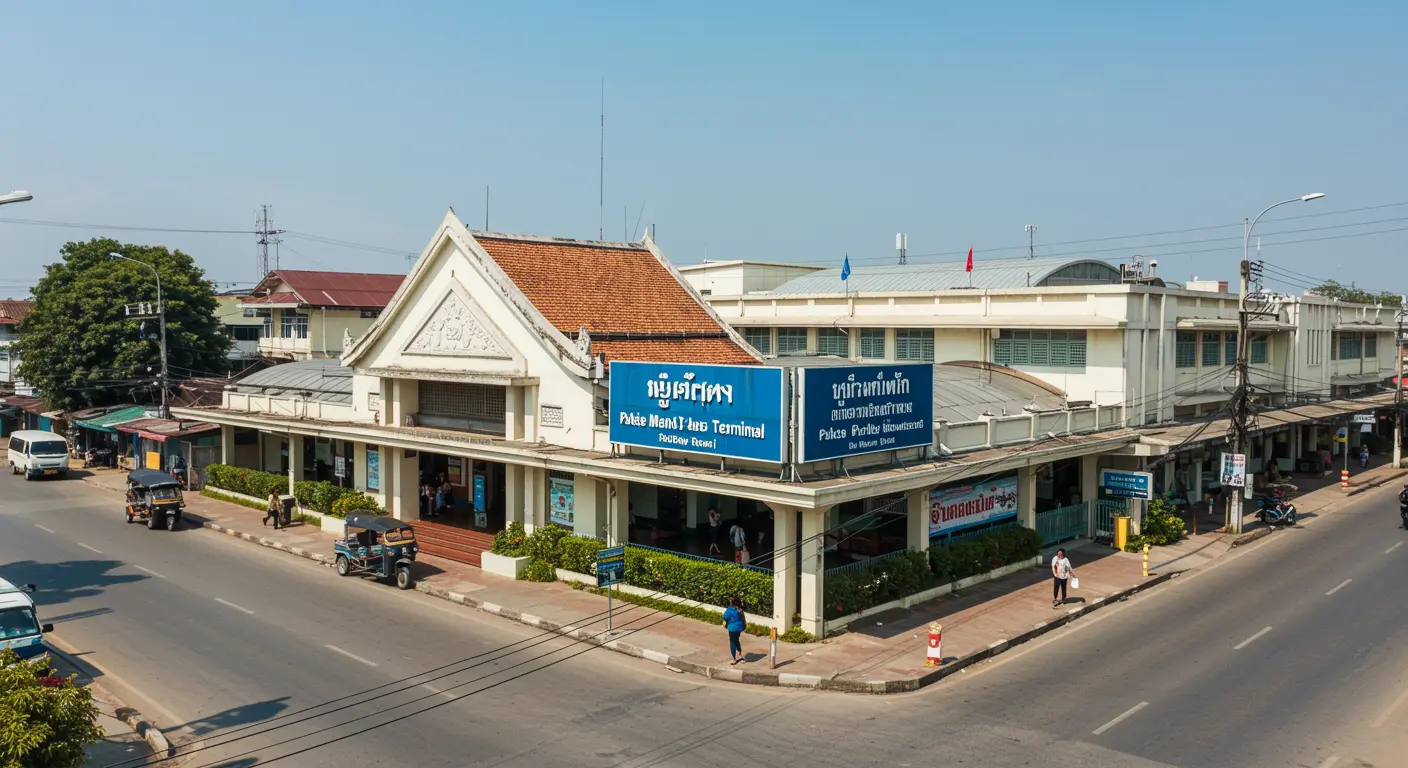 pakse Main bus Station - Origin point for pakse to bangkok route