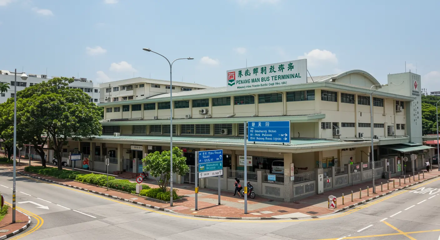 penang Main bus Station - Origin point for penang to bangkok route