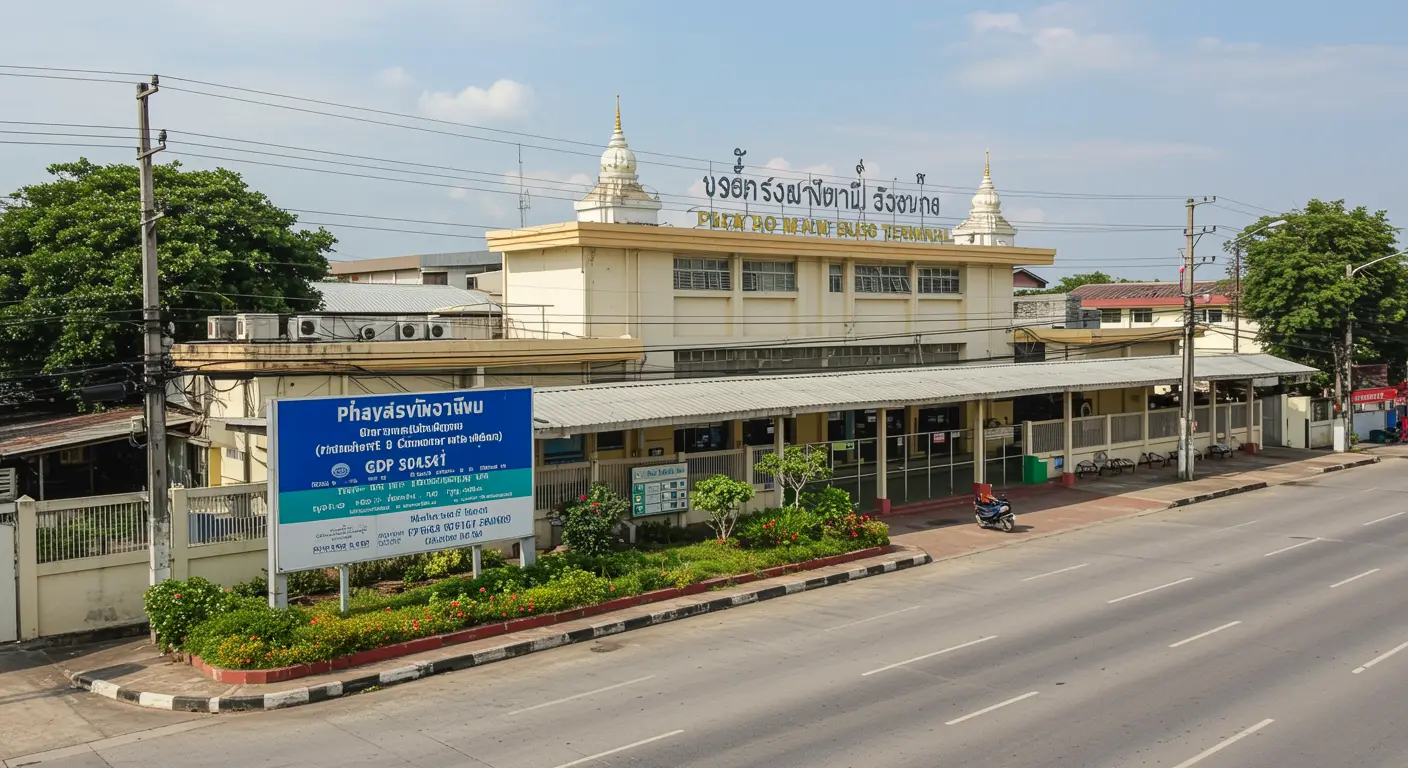 phayao Main bus Station - Destination point for chiang-rai to phayao route