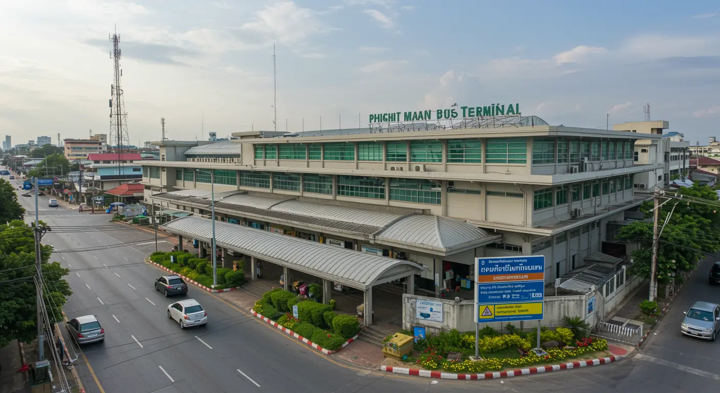 phichit Main bus Station - Origin point for phichit to bangkok route