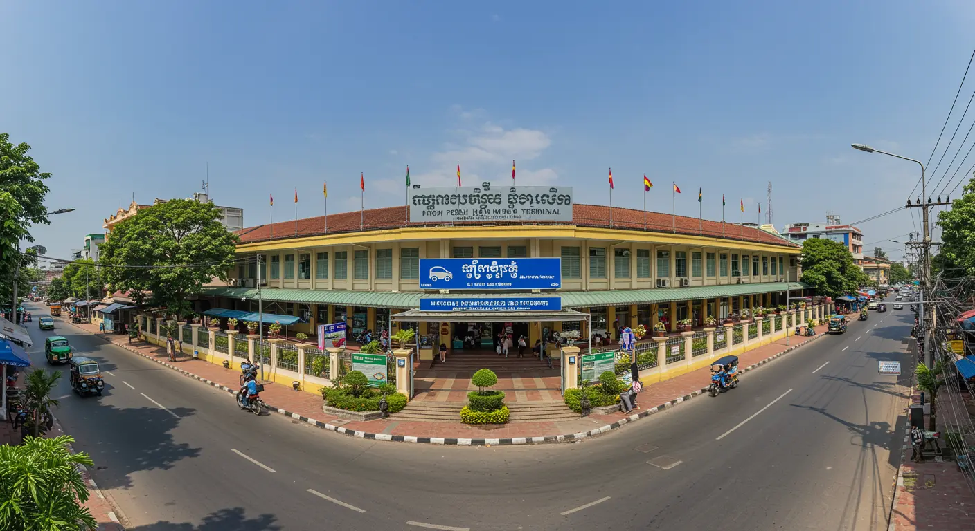 phnom-penh Main bus Station - Origin point for phnom-penh to aranyaprathet route