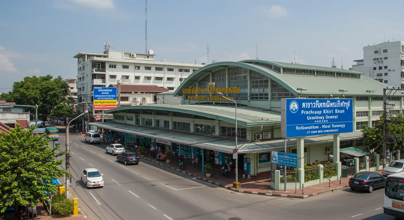 prachuap-khiri-khan Main bus Station - Destination point for chumphon to prachuap-khiri-khan route