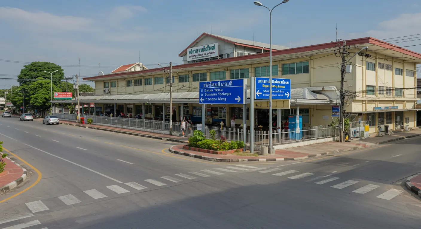 pran-buri Main bus Station - Destination point for chumphon to pran-buri route