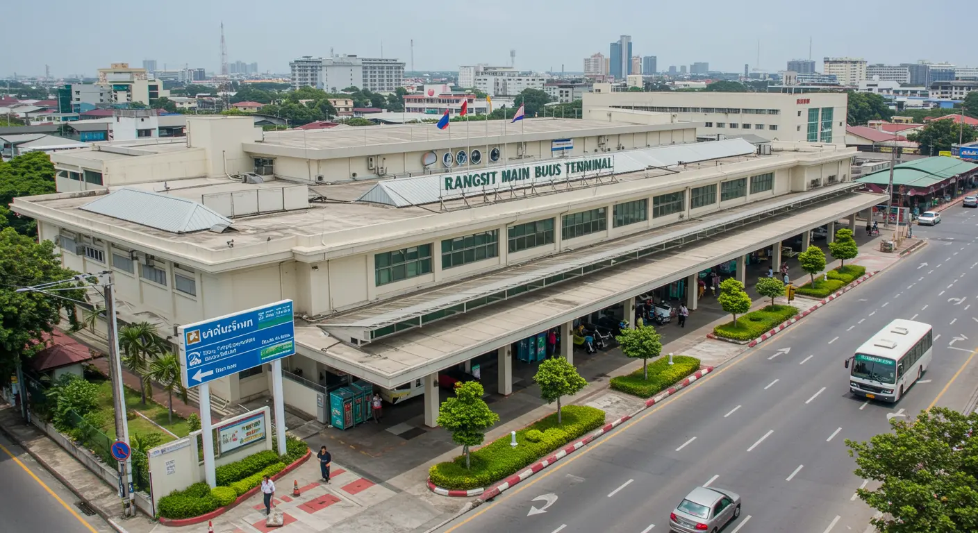 rangsit Main bus Station - Destination point for hua-hin to rangsit route