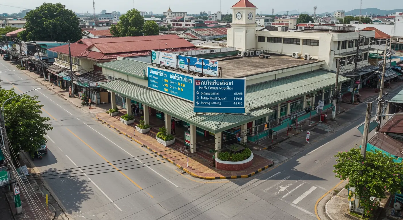 ranong Main bus Station - Destination point for khao-lak to ranong route