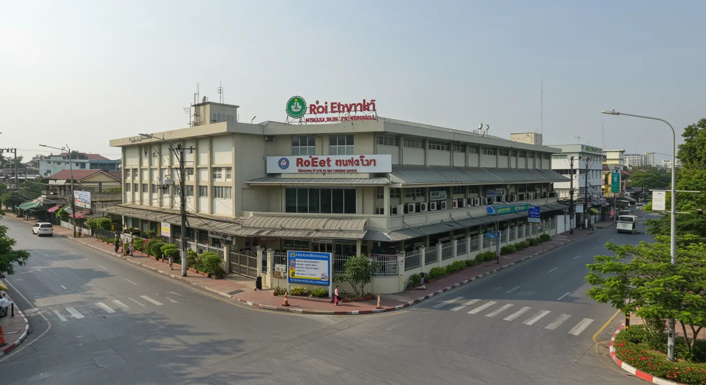 roi-et Main bus Station - Destination point for lampang to roi-et route