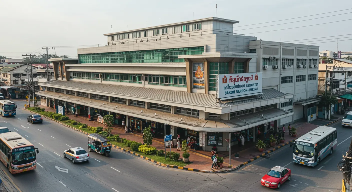 sakon-nakhon Main bus Station - Destination point for lampang to sakon-nakhon route