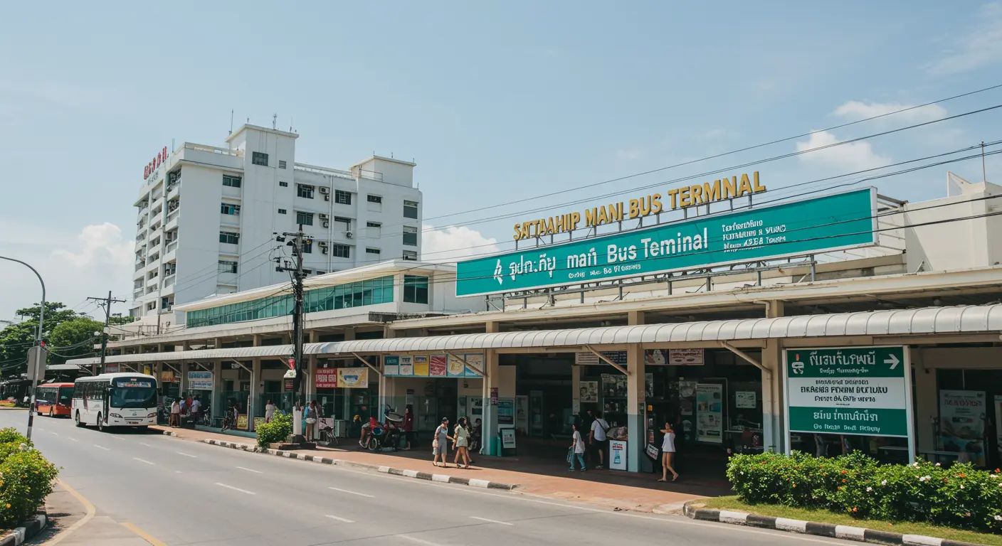 sattahip Main bus Station - Destination point for nonthaburi to sattahip route