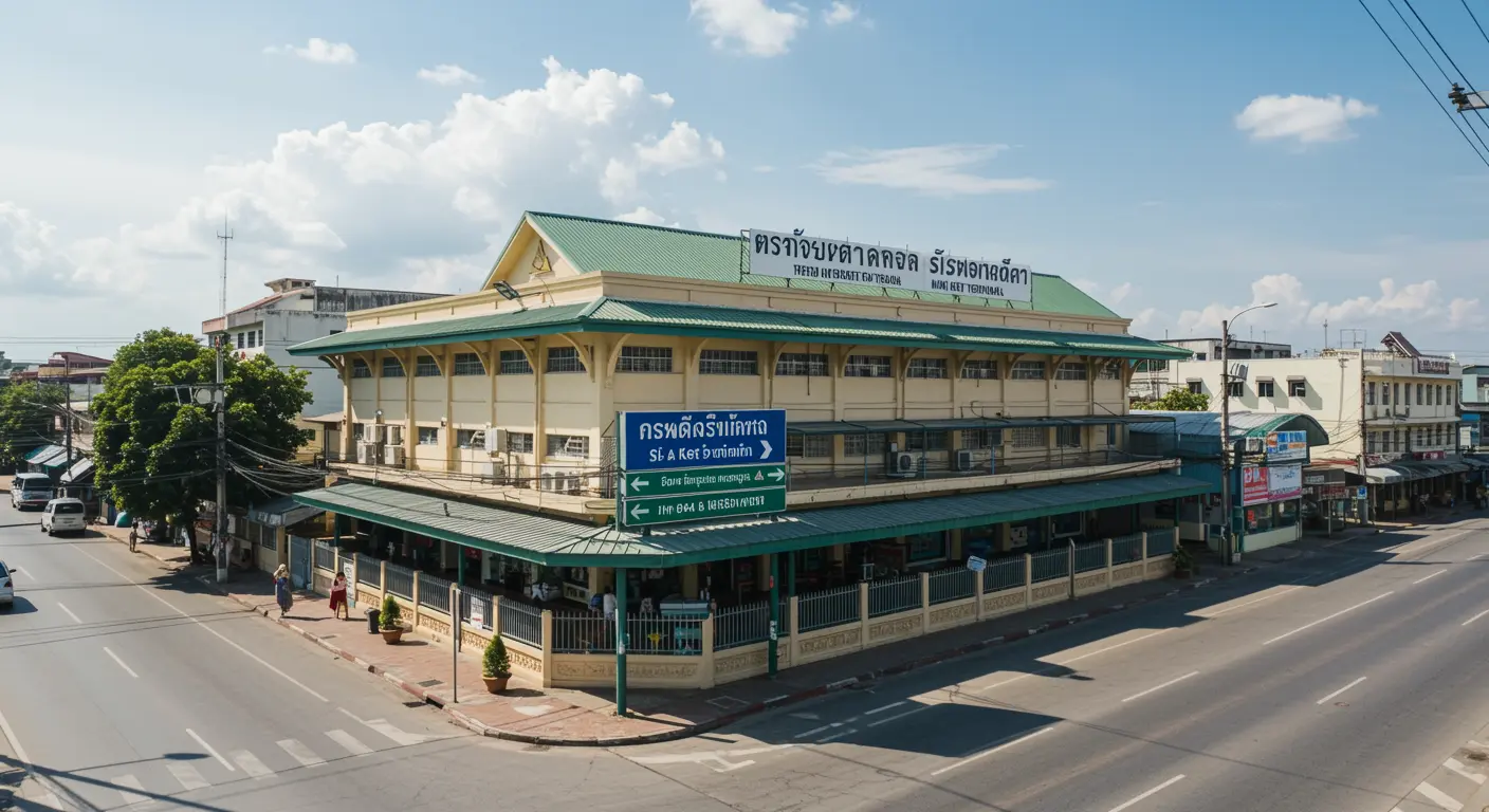 si-sa-ket Main bus Station - Origin point for si-sa-ket to bangkok route