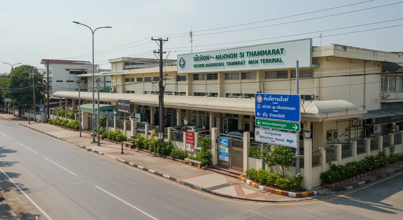 sichon-nakhon-si-thammarat Main bus Station - Destination point for chumphon to sichon-nakhon-si-thammarat route